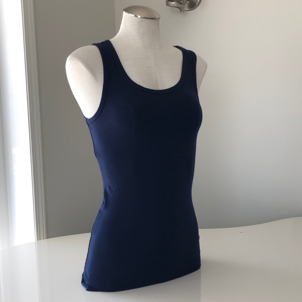 Shade cotton blue tank top size medium